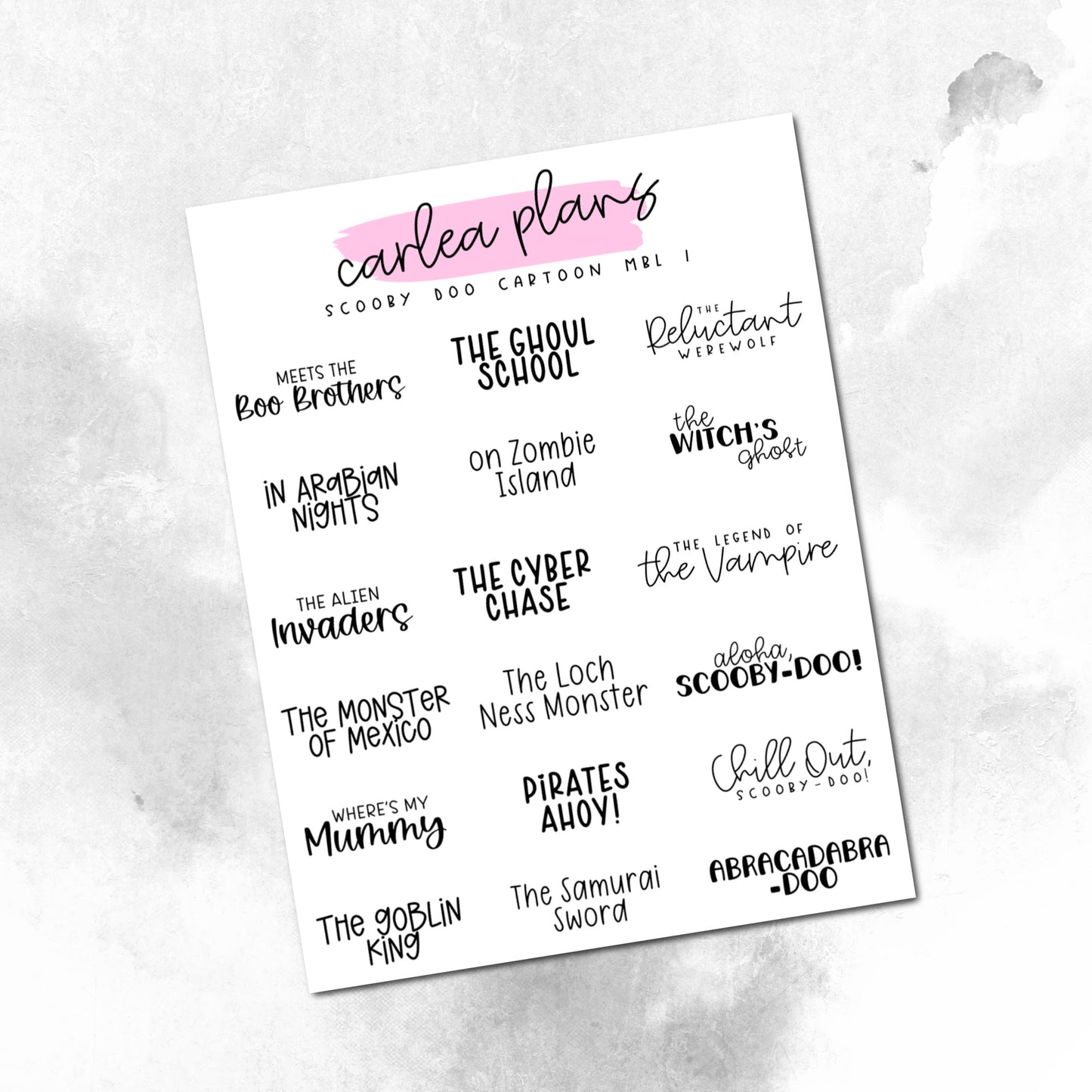 Movie Bucket Lists