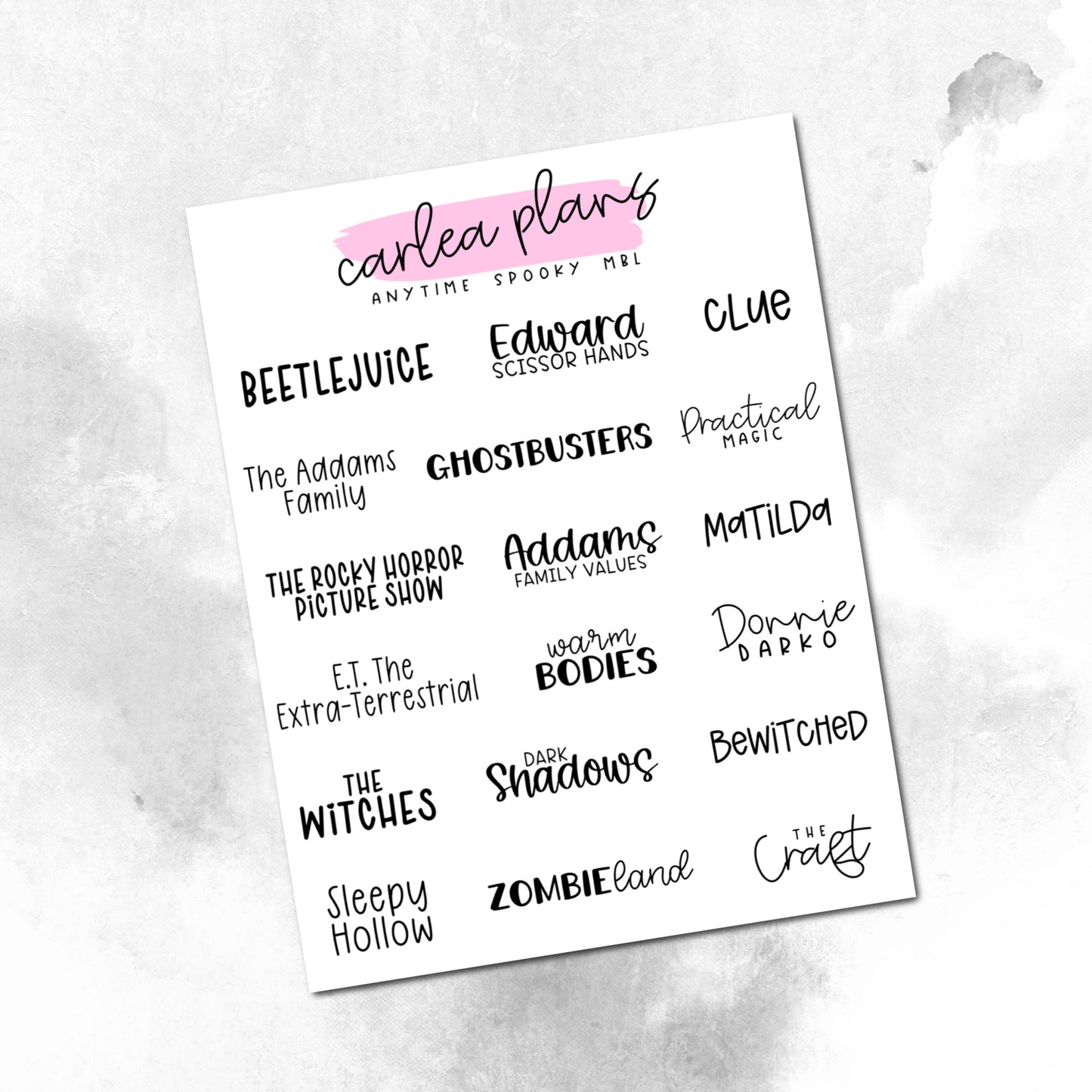Movie Bucket Lists
