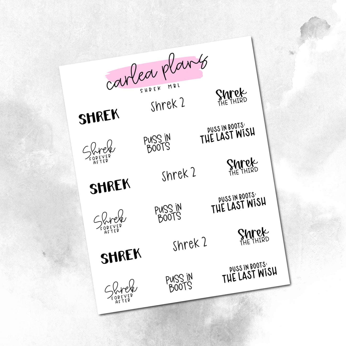 Movie Bucket Lists