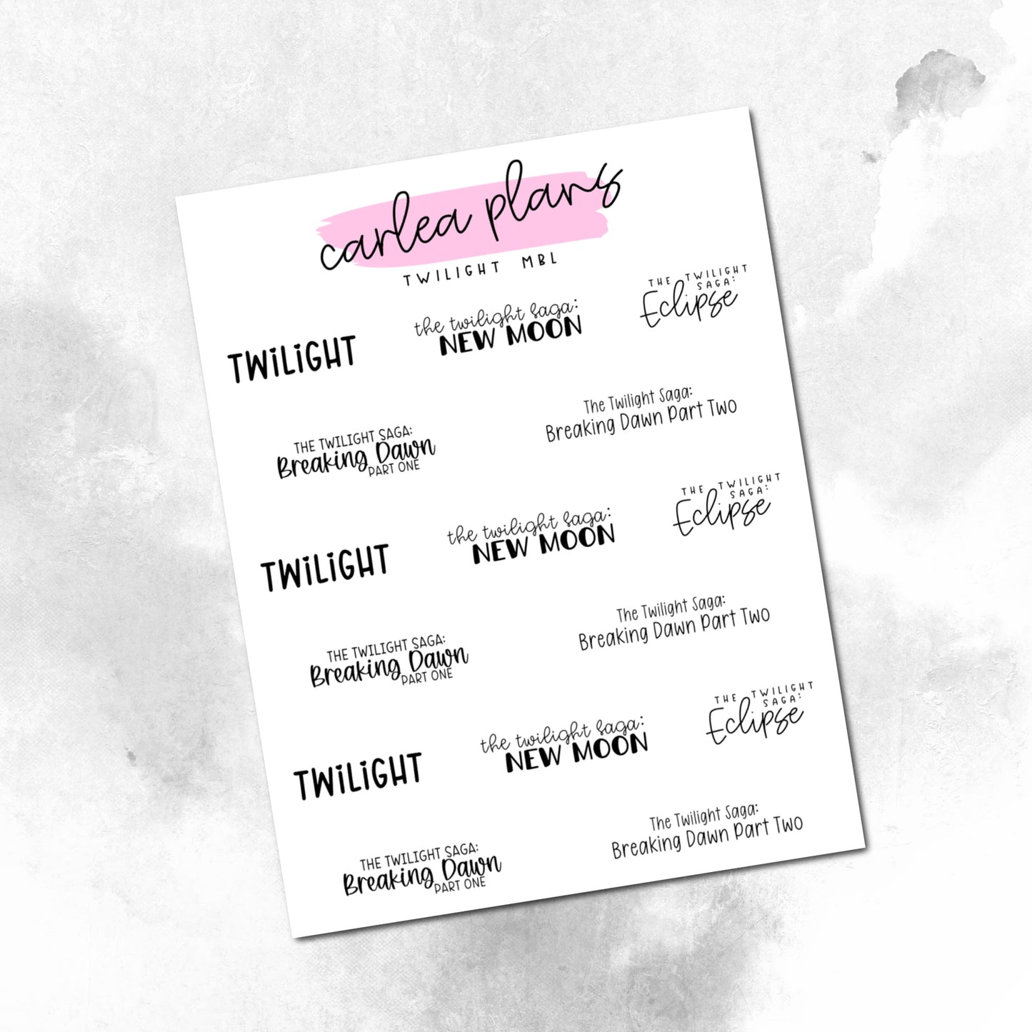 Movie Bucket Lists