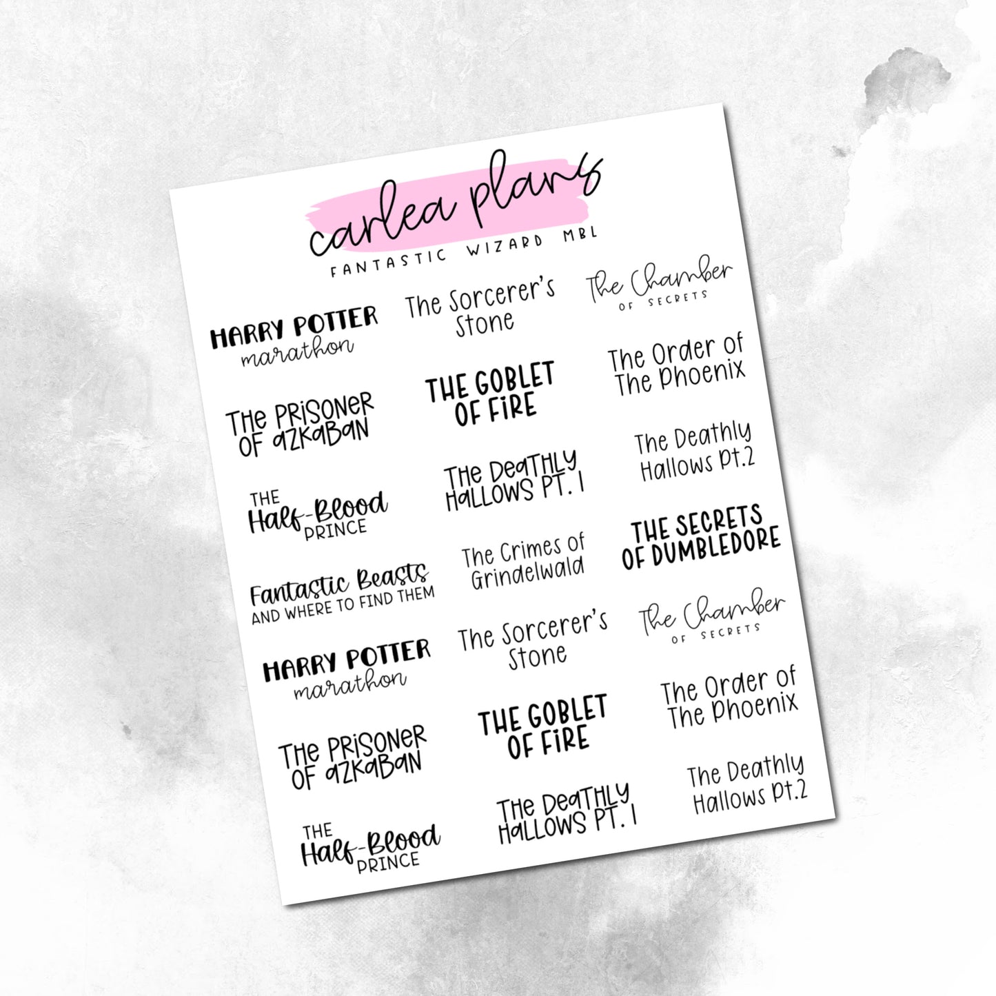 Movie Bucket Lists