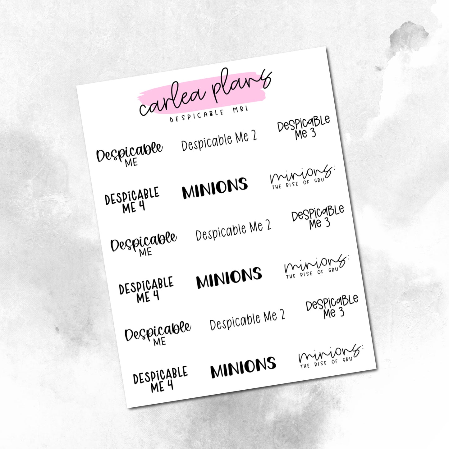 Movie Bucket Lists