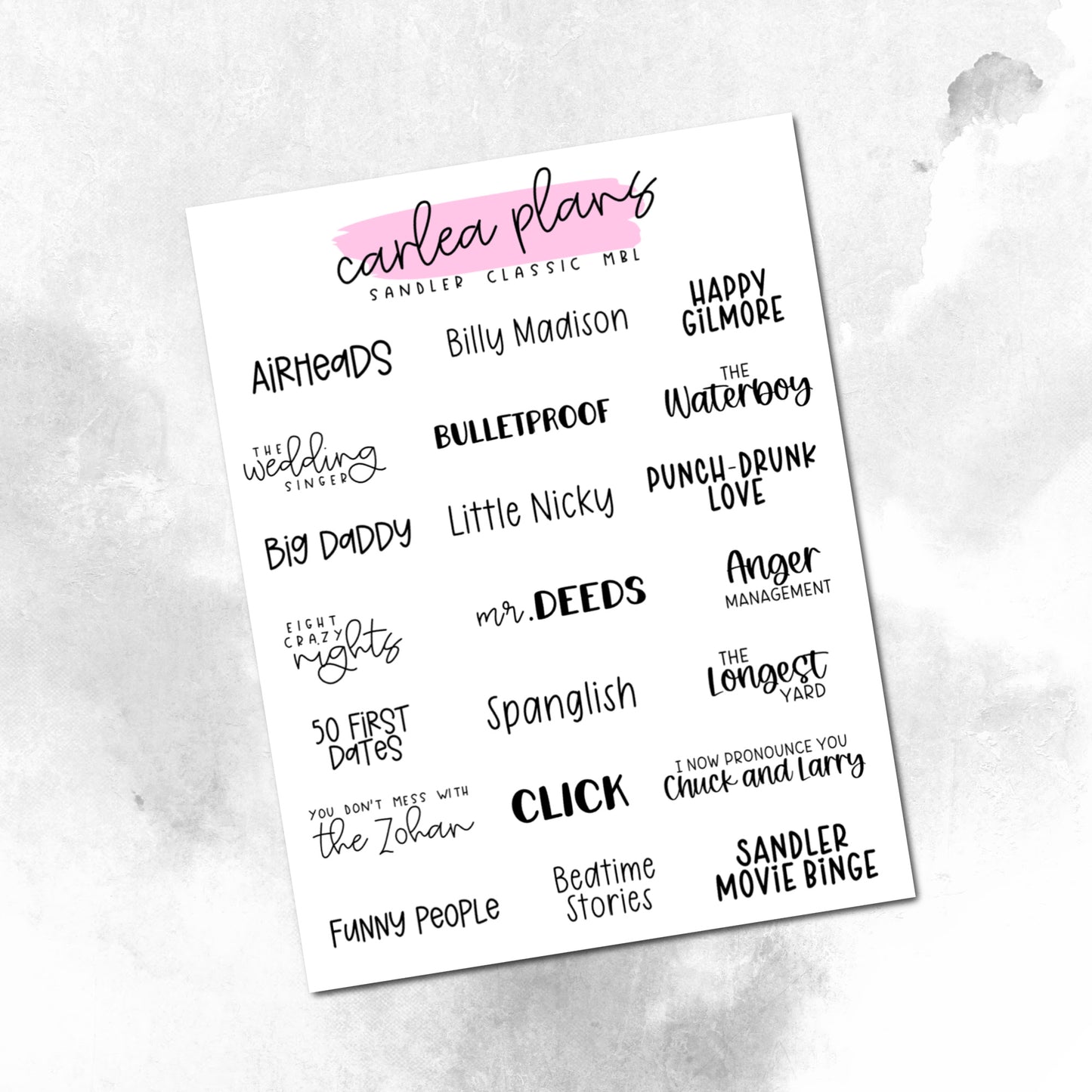 Movie Bucket Lists