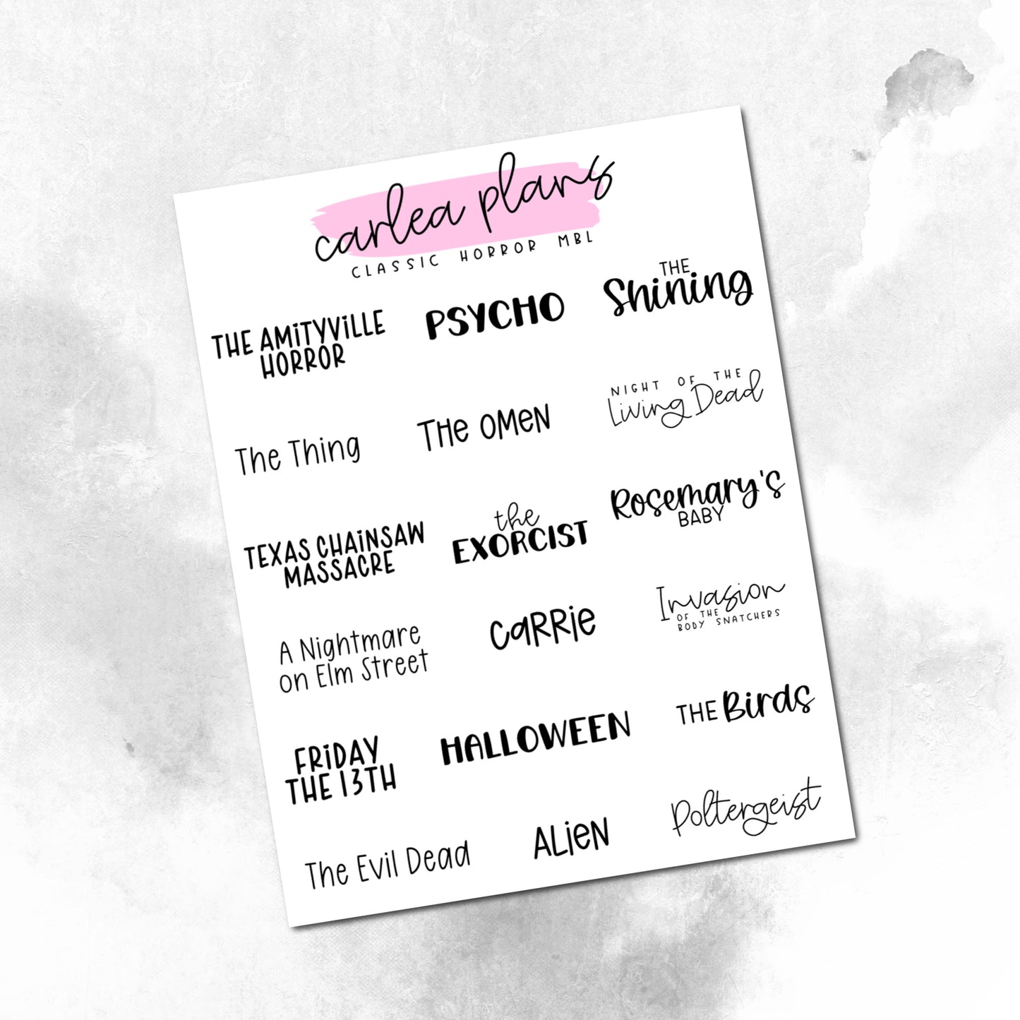Movie Bucket Lists