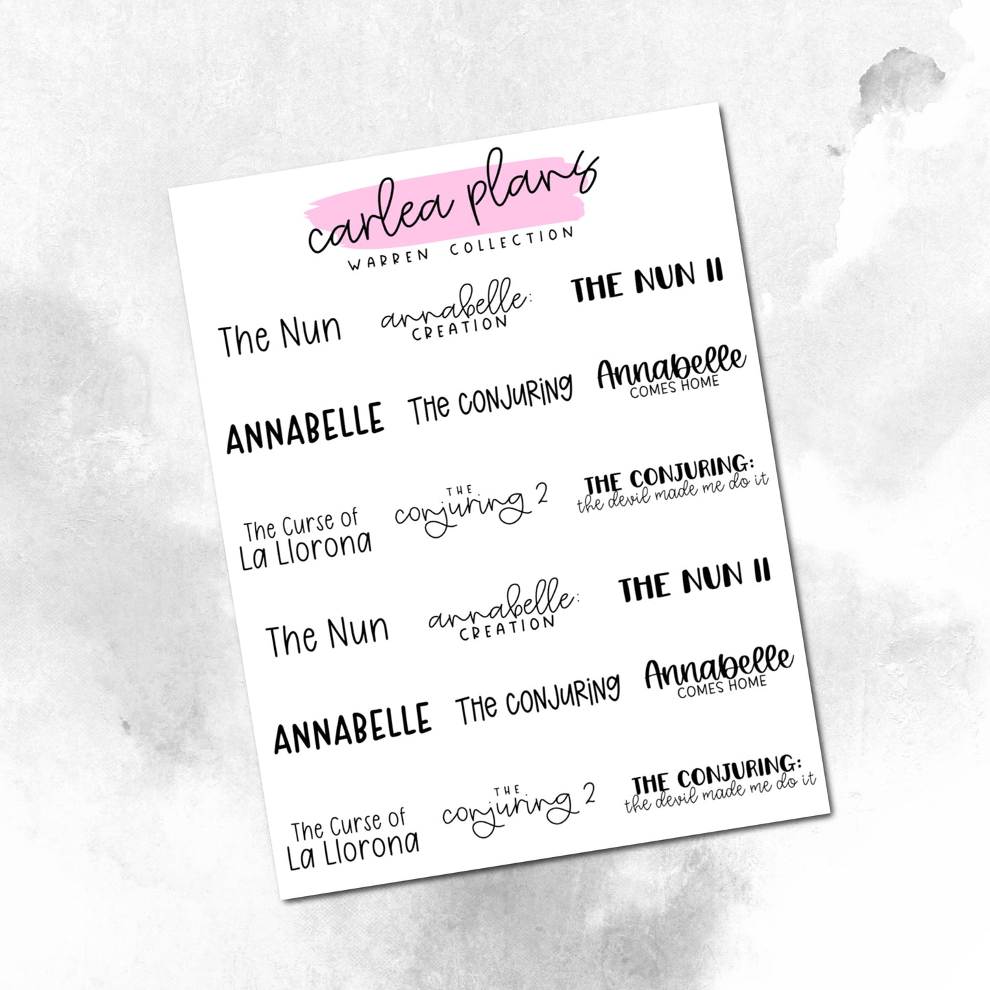 Movie Bucket Lists
