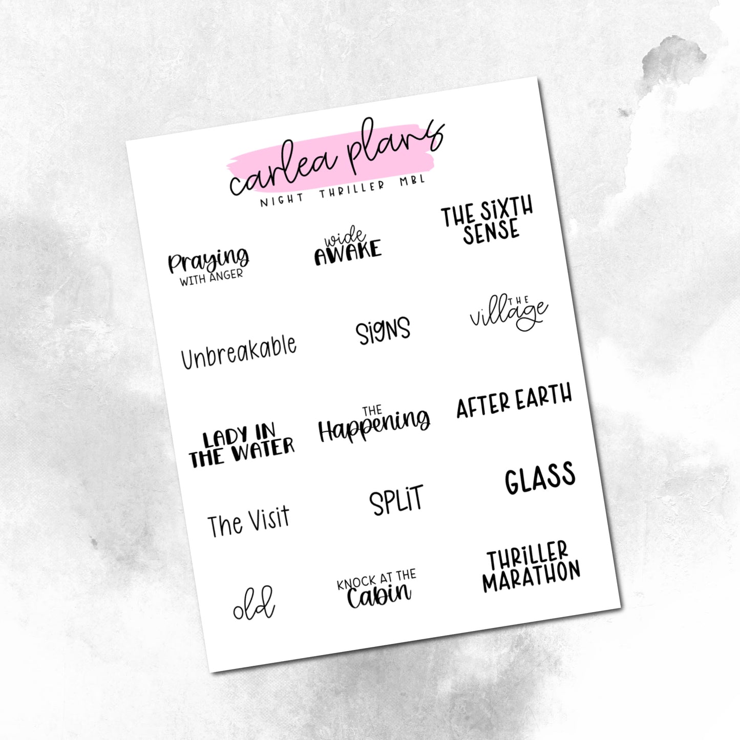 Movie Bucket Lists