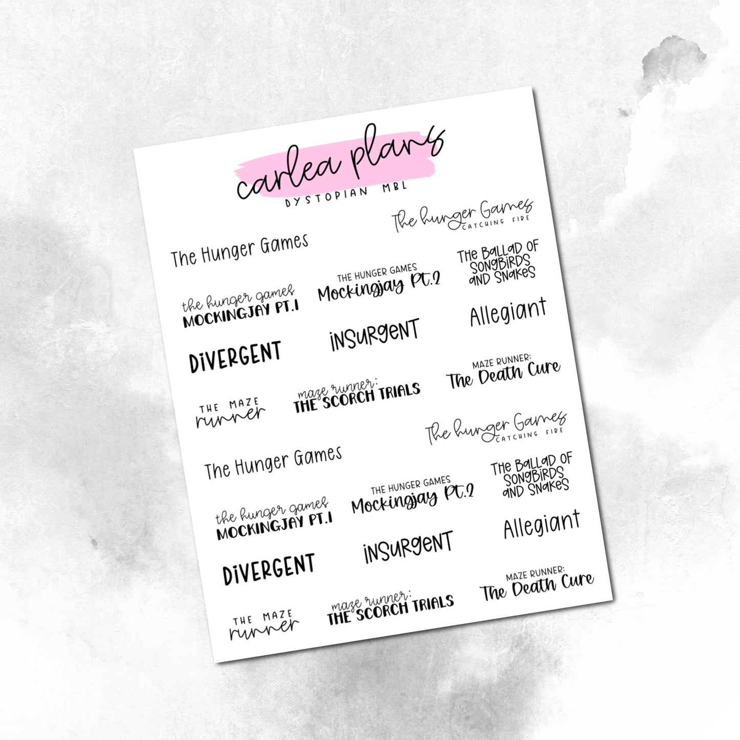 Movie Bucket Lists