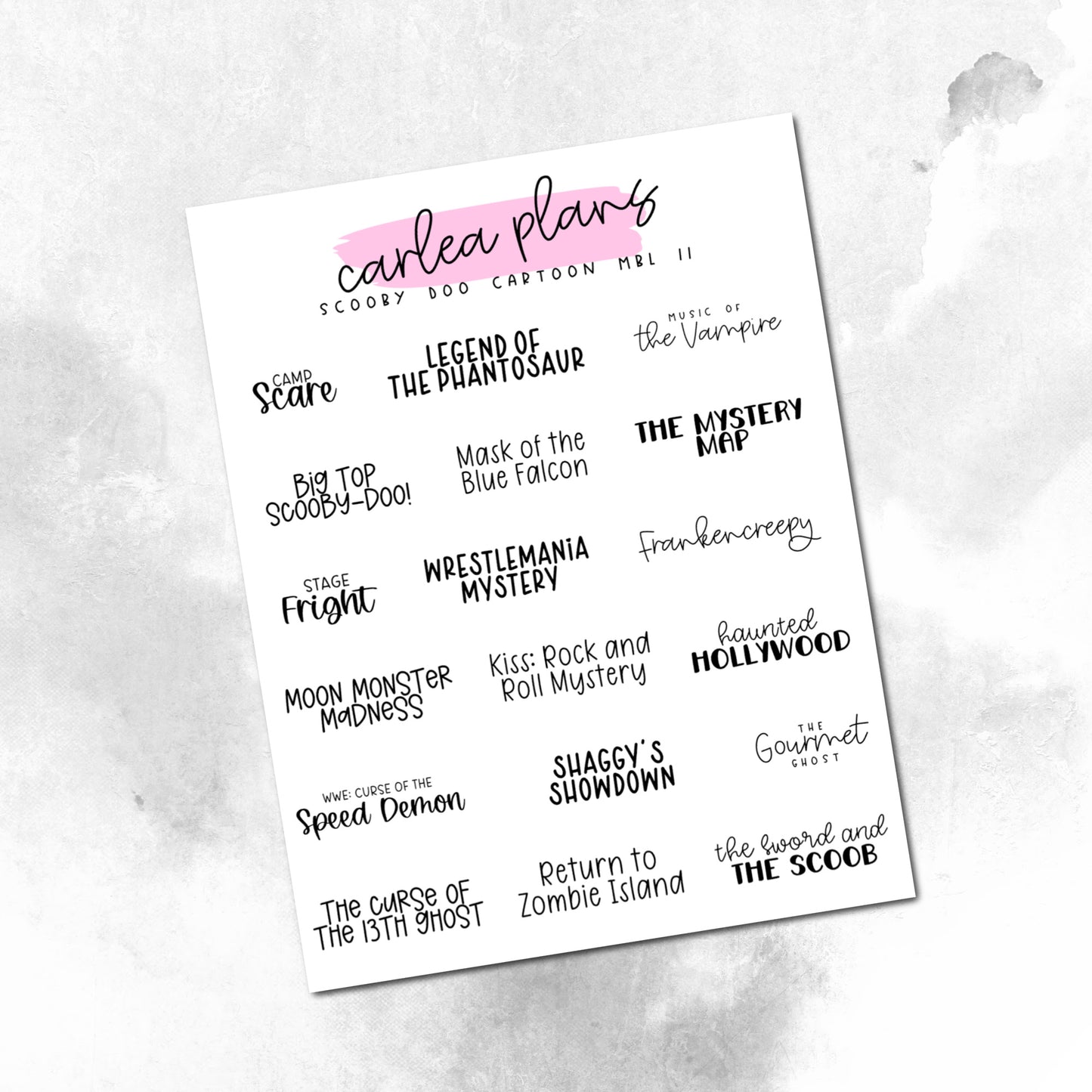 Movie Bucket Lists