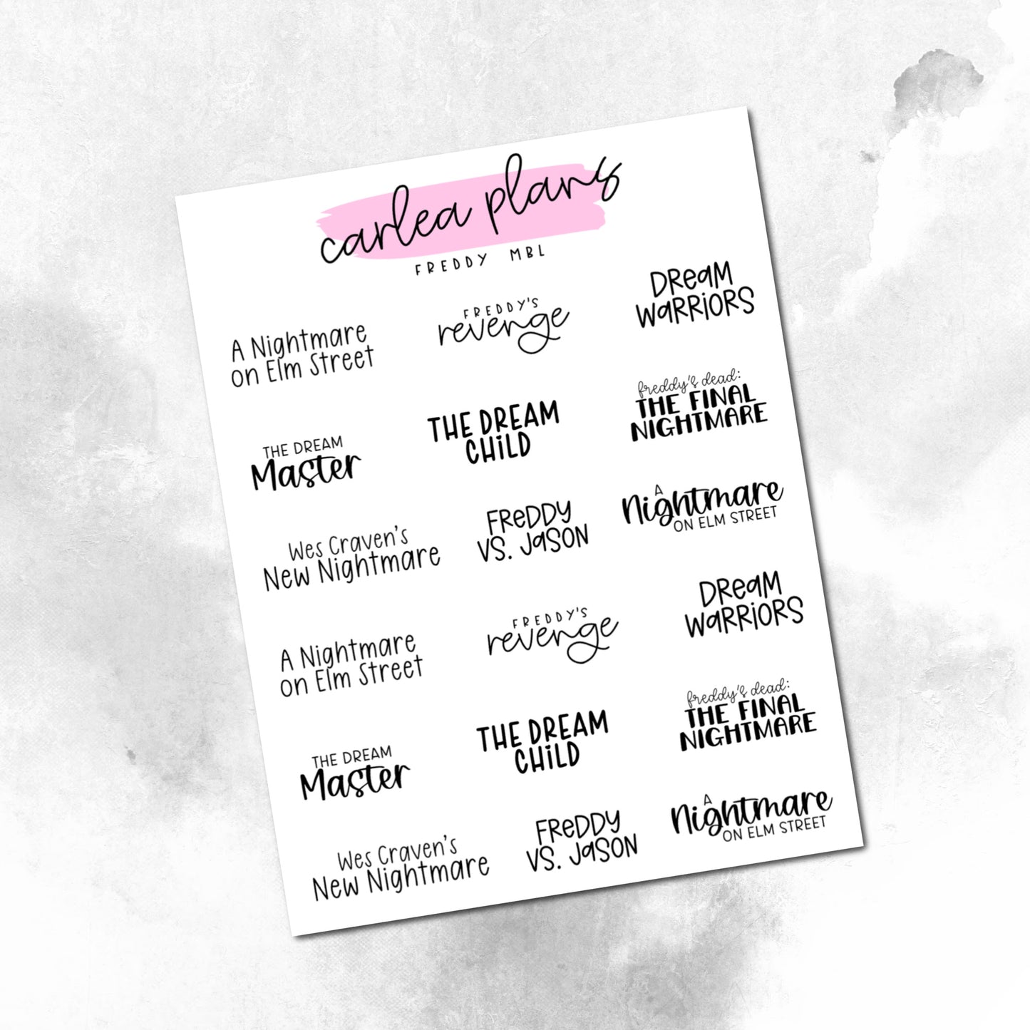 Movie Bucket Lists