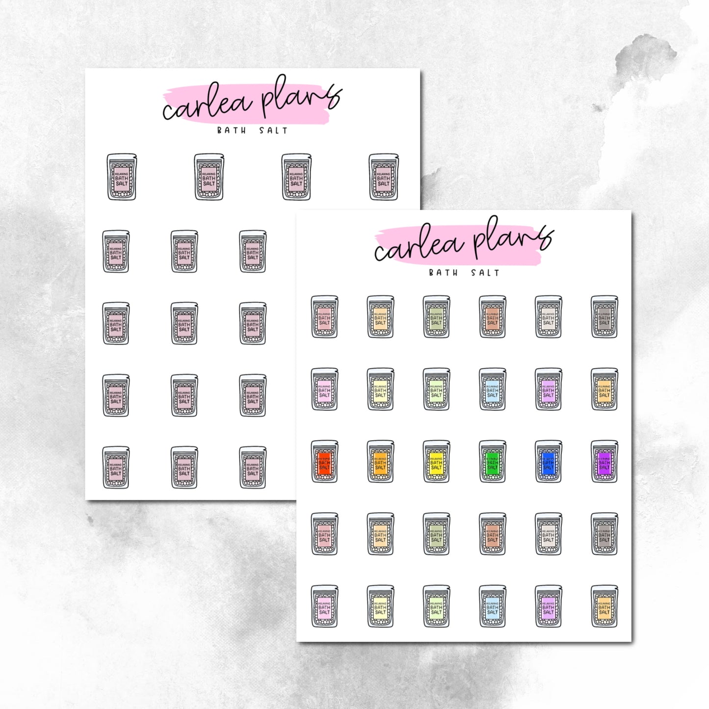 Bath Salt Icons