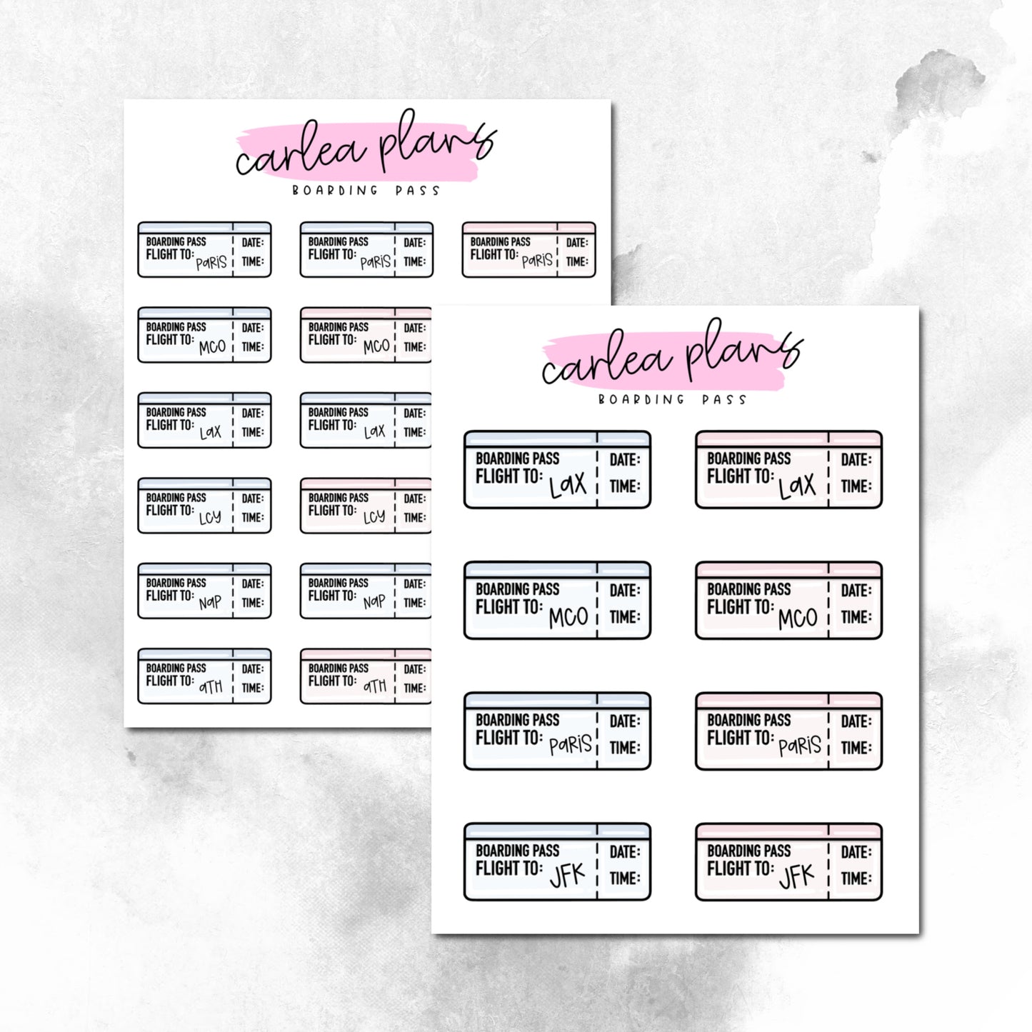 Custom Boarding Pass Icons * READ DESCRIPTION *