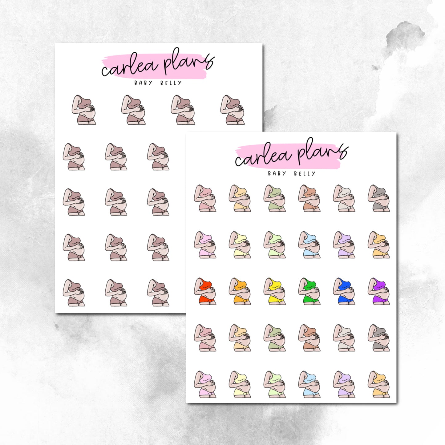 Baby Belly Icons