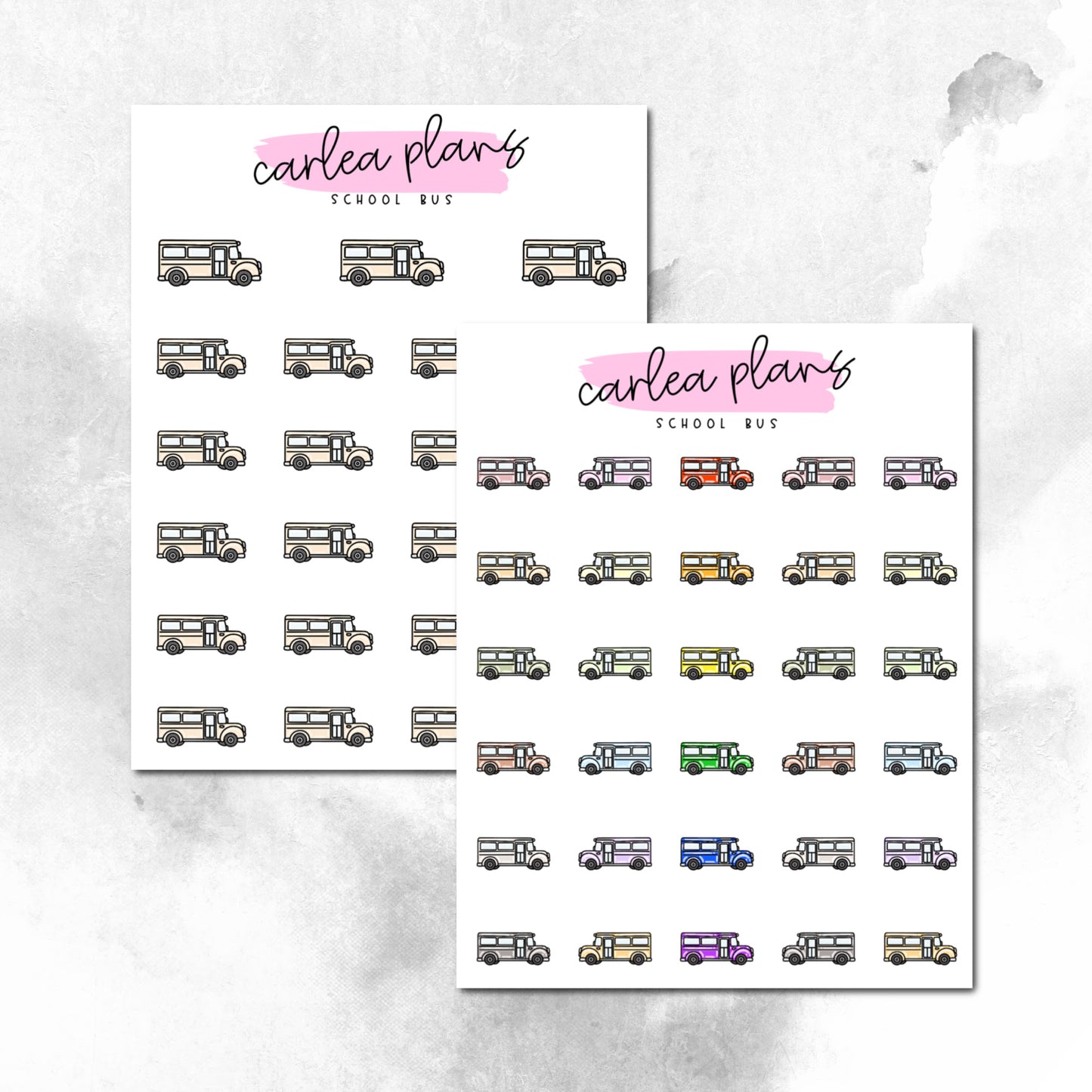 School Bus Icons