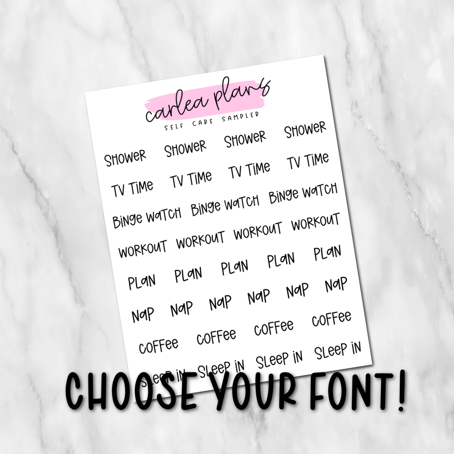 Self Care Sampler Scripts