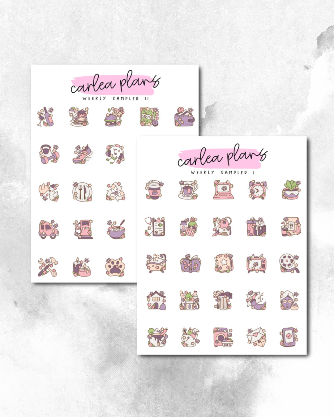 Weekly Sampler Icons | Spring