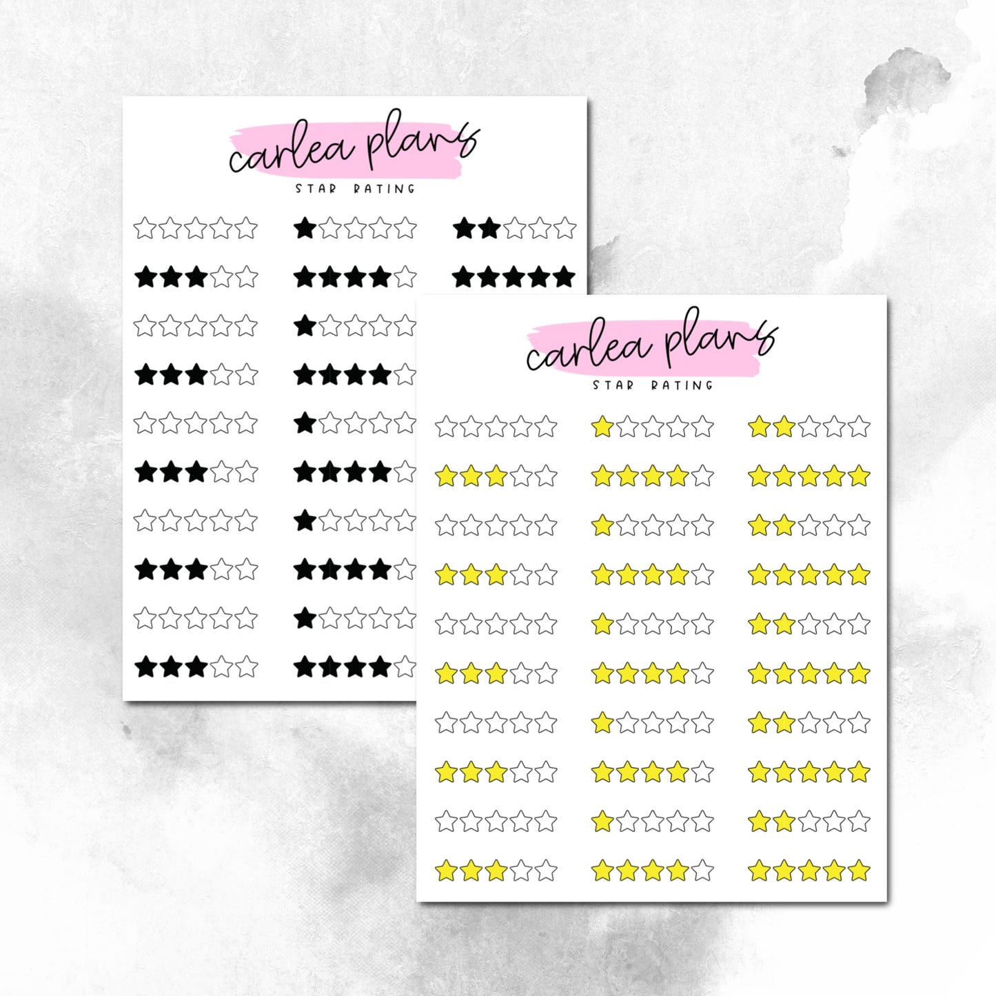 Star Rating Stickers