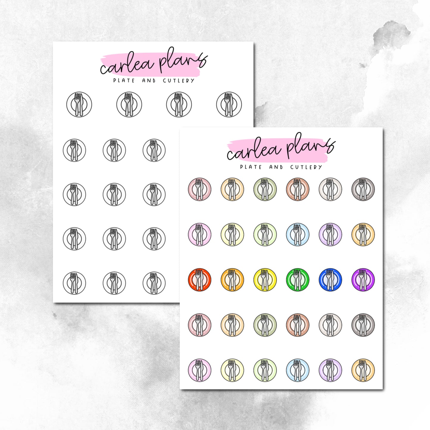 Plate and Cutlery Icons