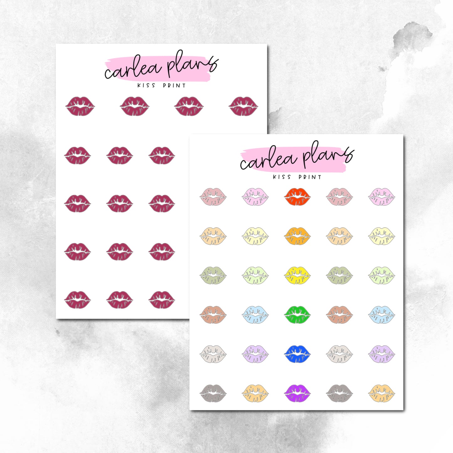 Kiss Print Icons