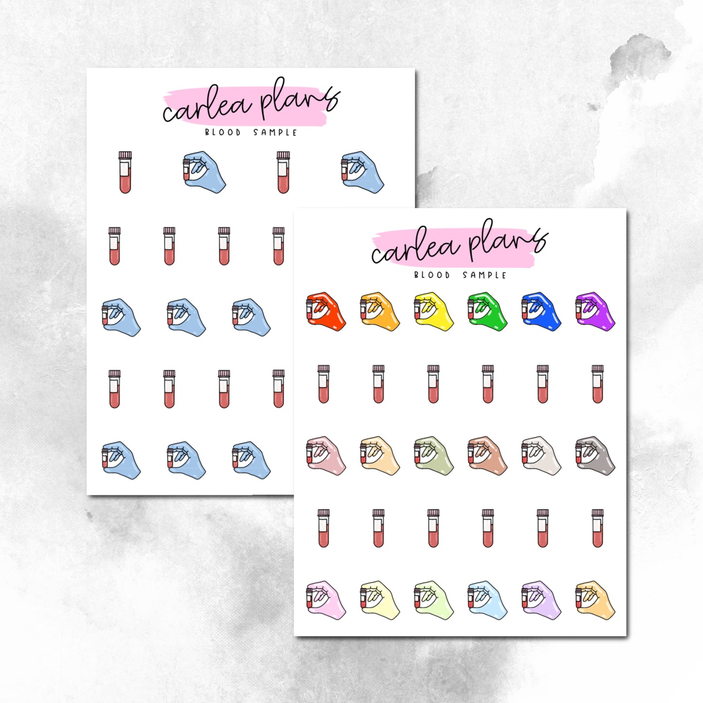 Blood Sample Icons