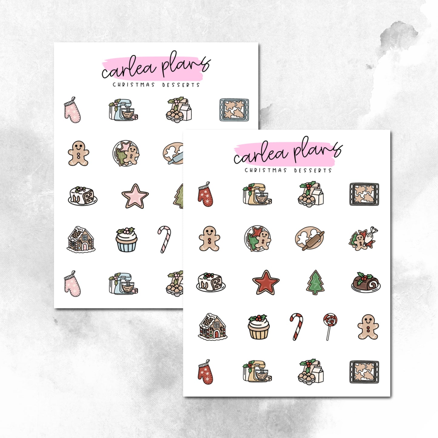 Christmas Desserts Icons
