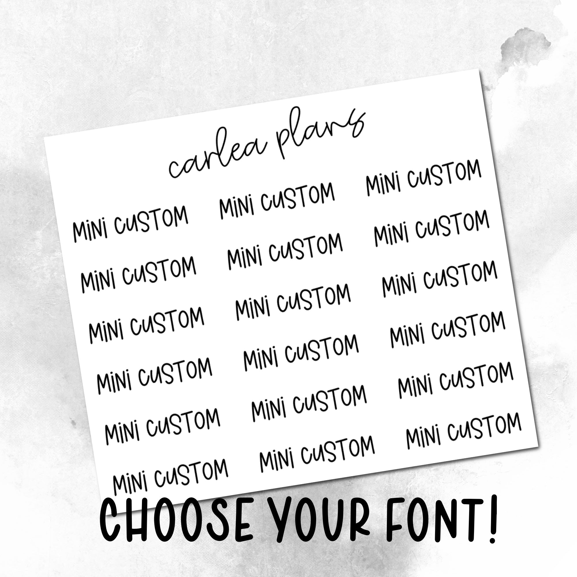 Mini Custom Scripts – CarleaPlans