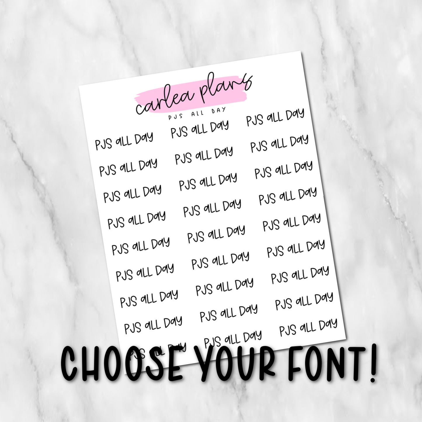 PJs All Day Script