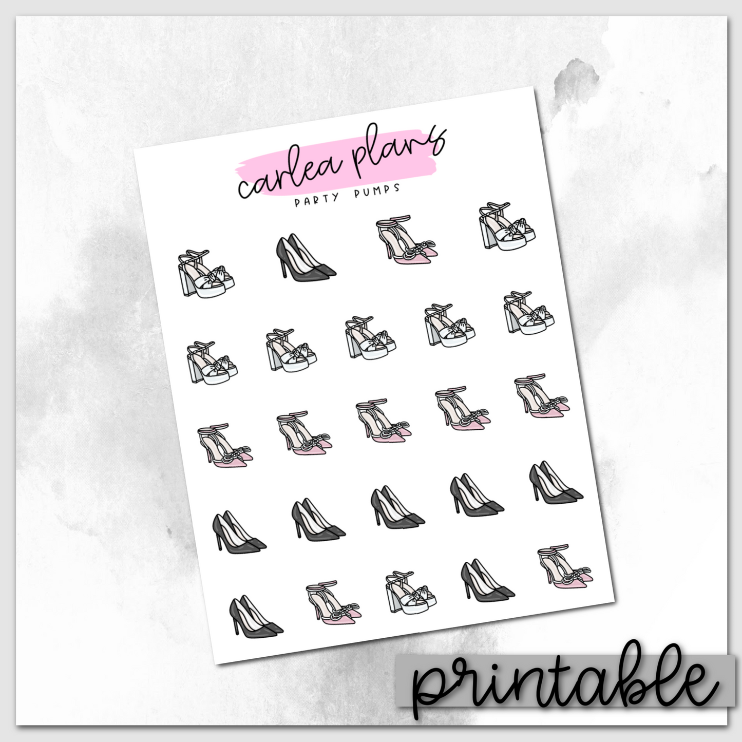 Party Pumps Icons | Printable Icons