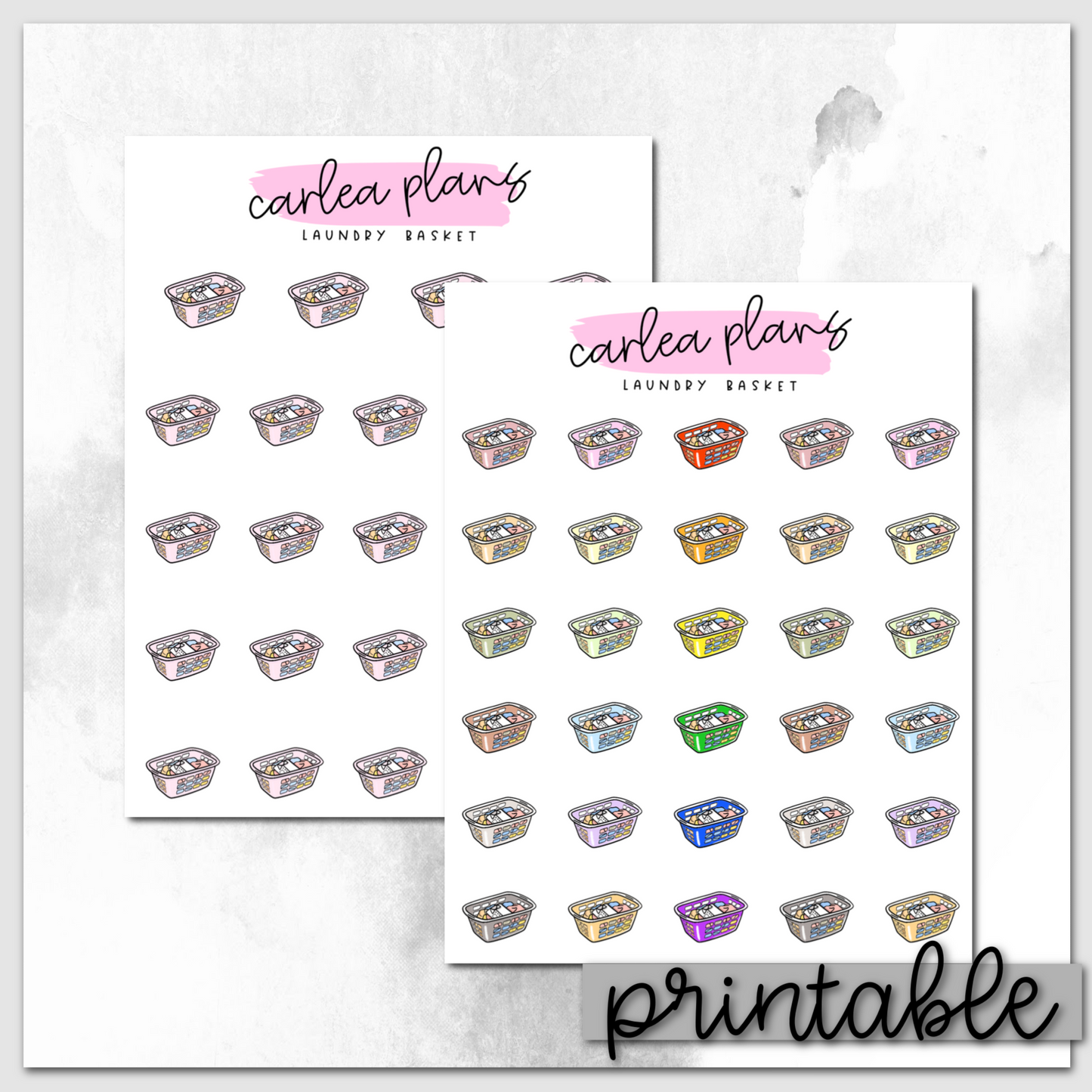 Laundry Basket Icons | Printable Icons