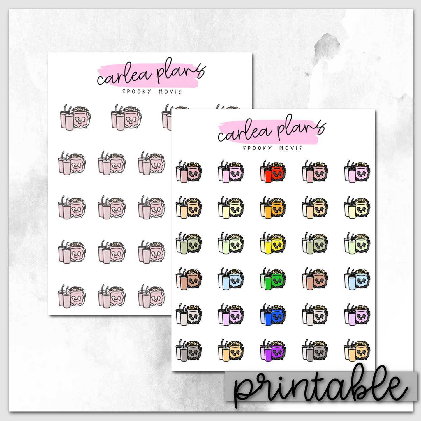 Spooky Movie Icons | Printable Icons