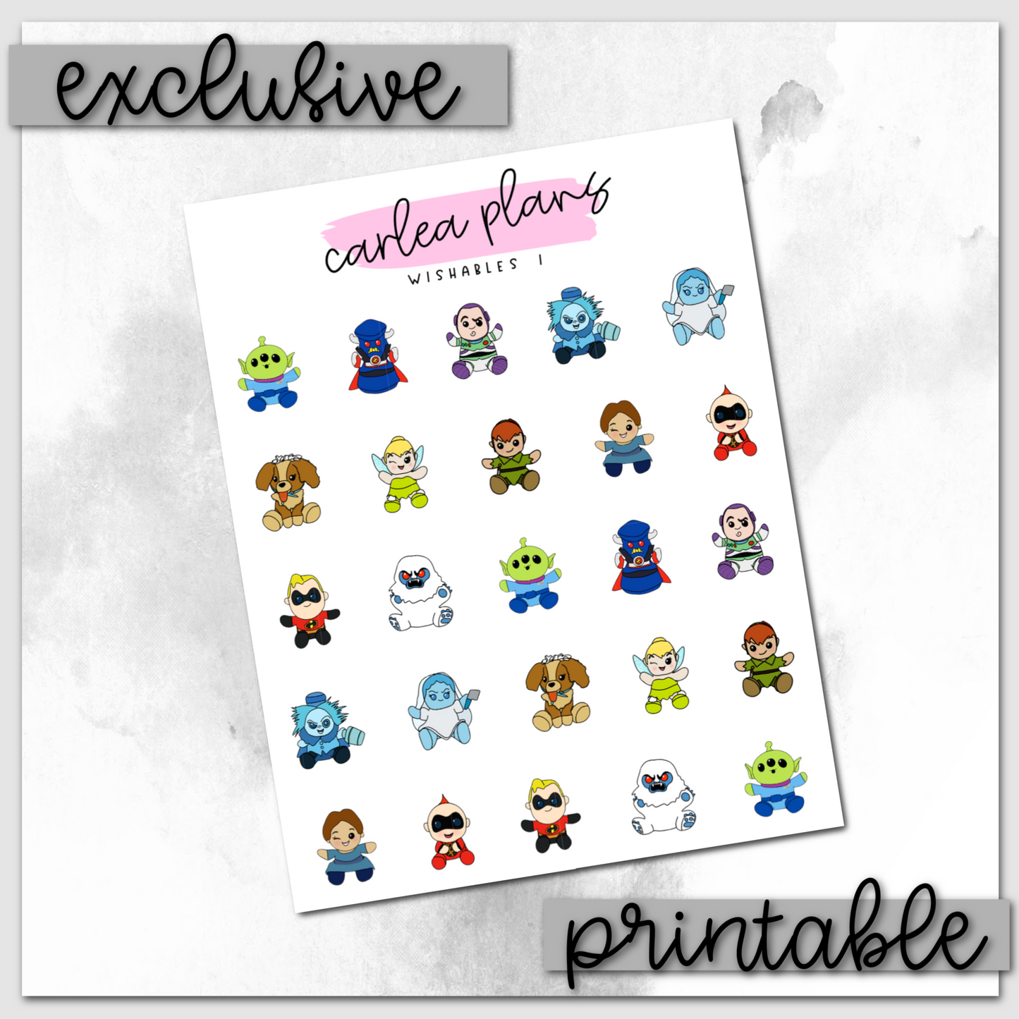 Wishables I Icons | Printable Icons