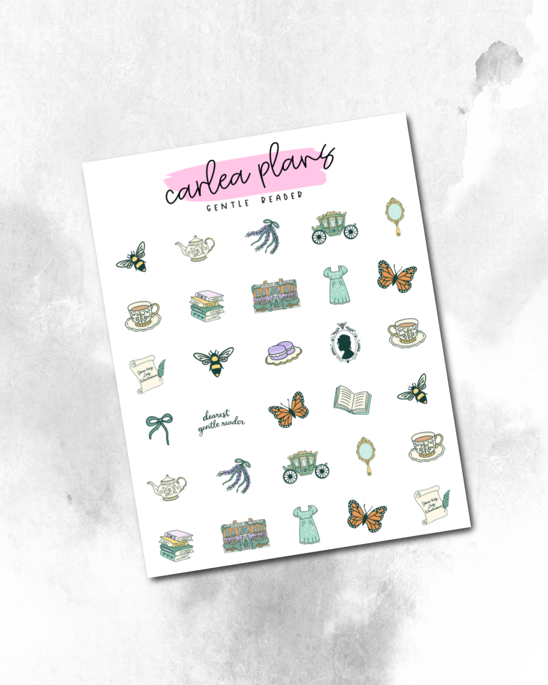 Gentle Reader Deco Icons