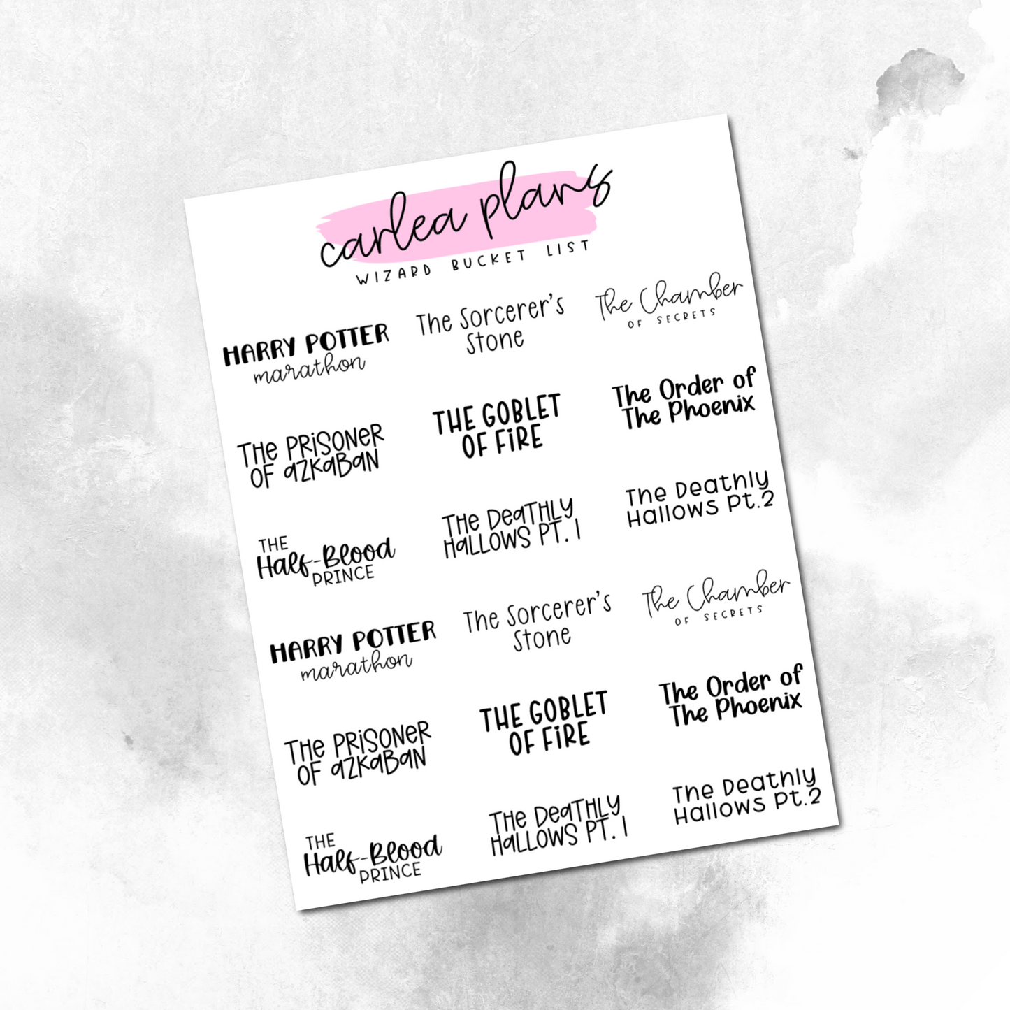 Movie Bucket Lists