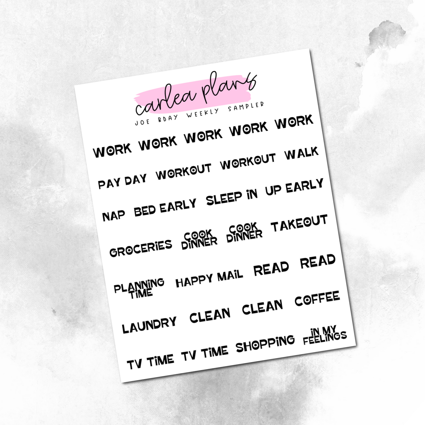 Font of the Month Week Sampler Scripts