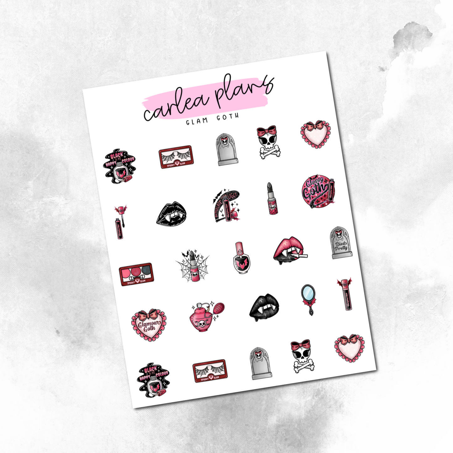 Glam Goth Deco Icons
