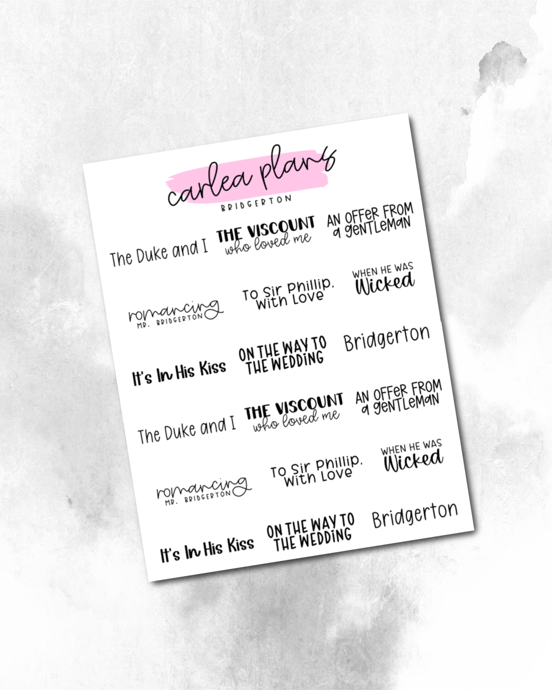 Book Bucket Lists