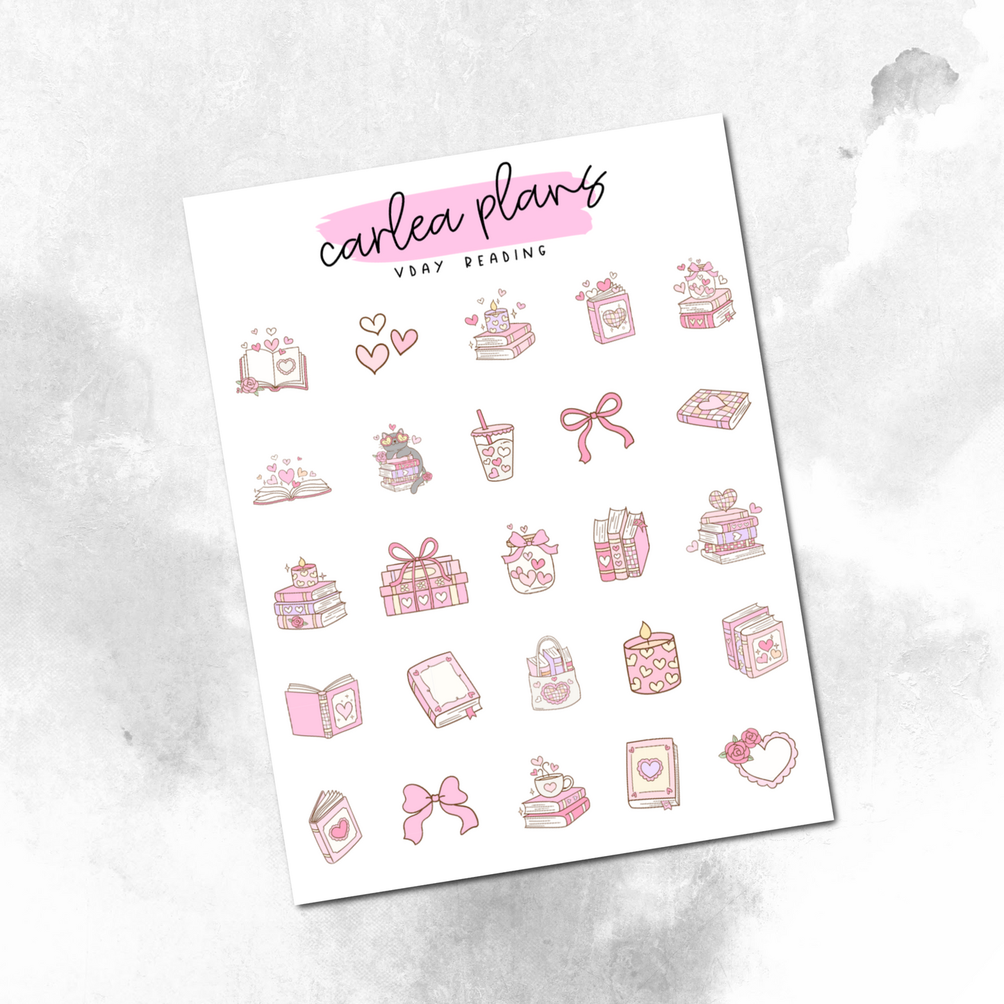 Valentine's Day Reading Deco Icons