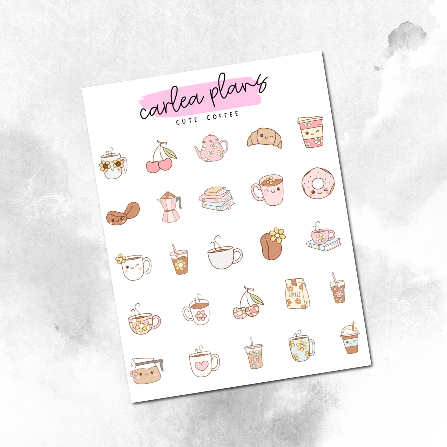 Cute Coffee Deco Icons