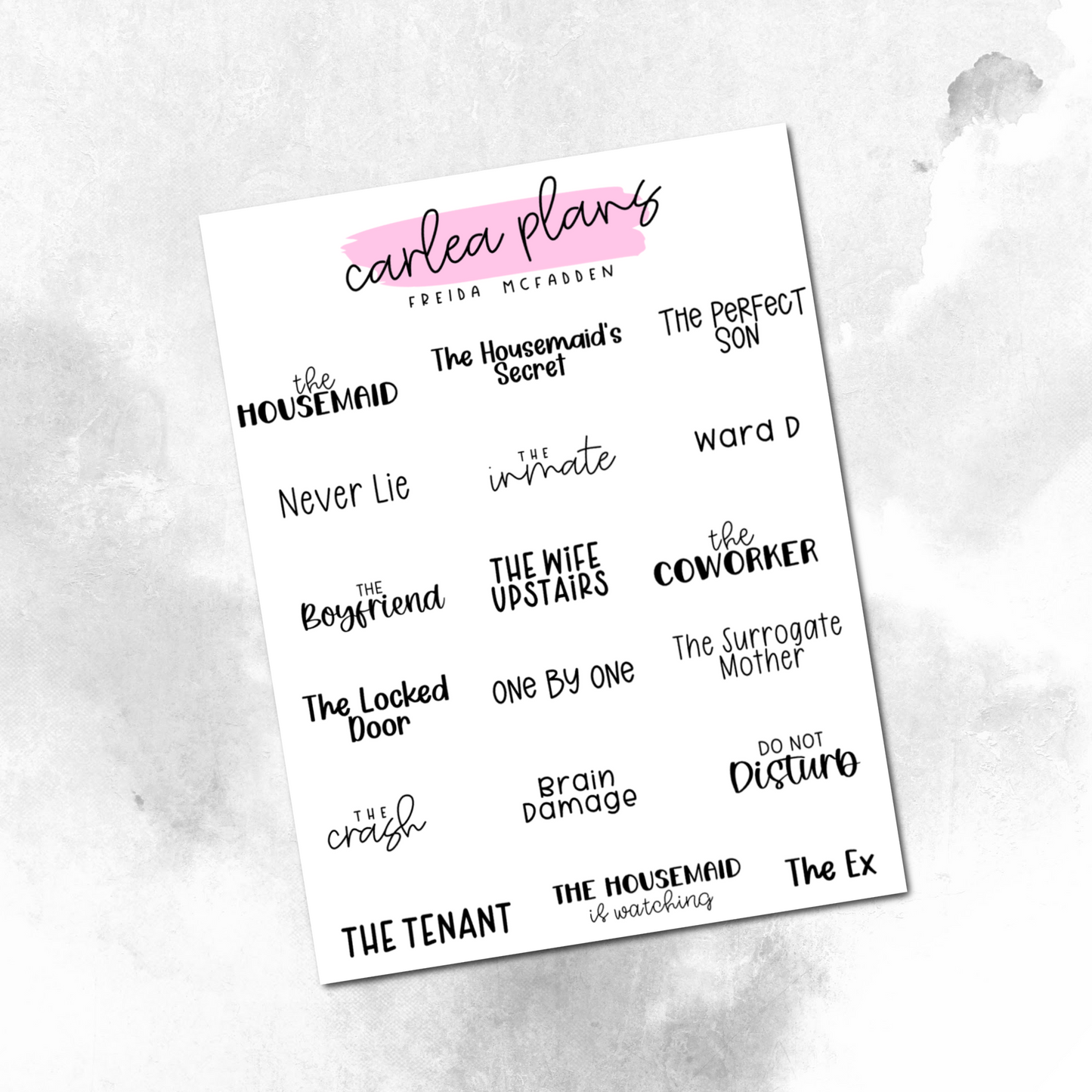 Book Bucket Lists