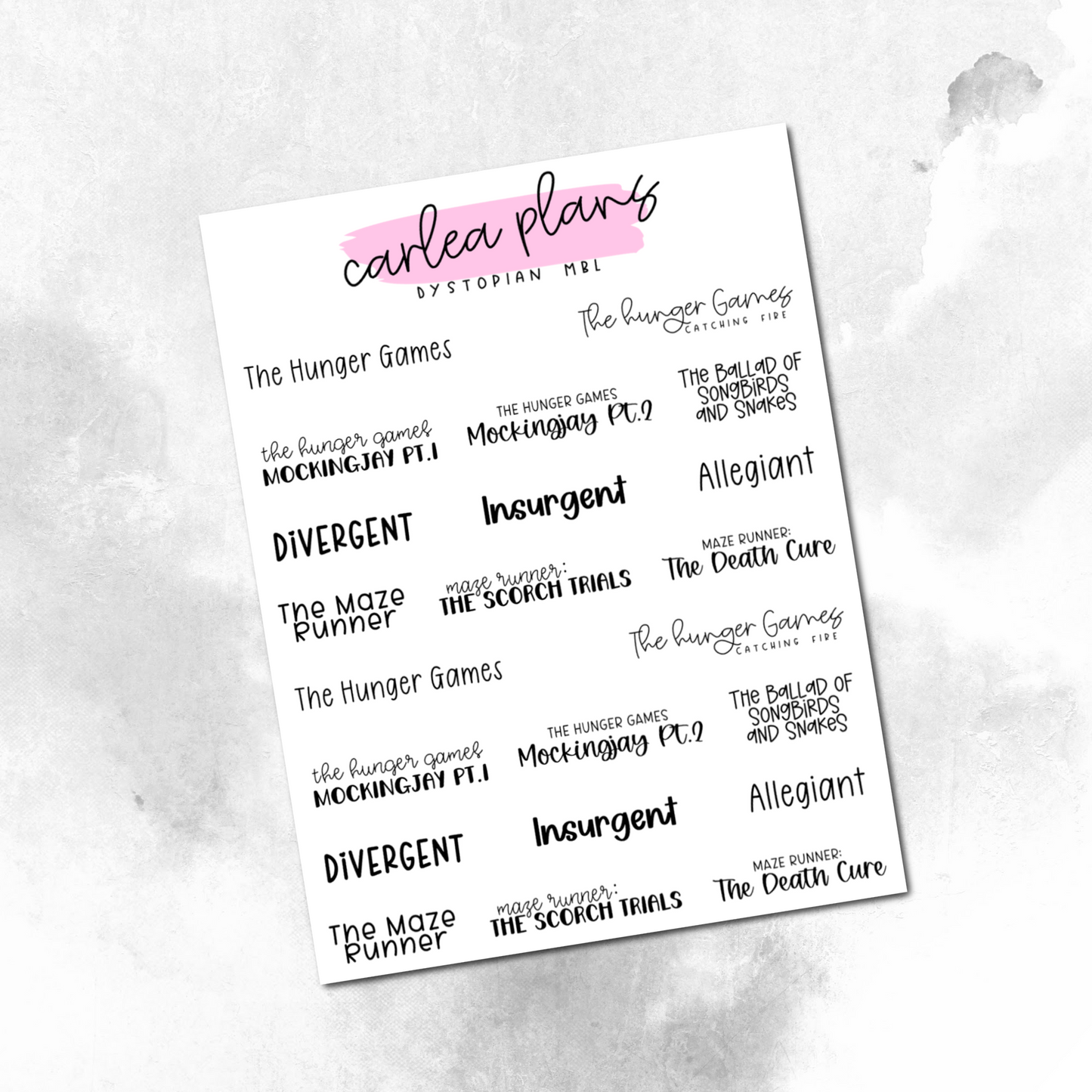 Movie Bucket Lists