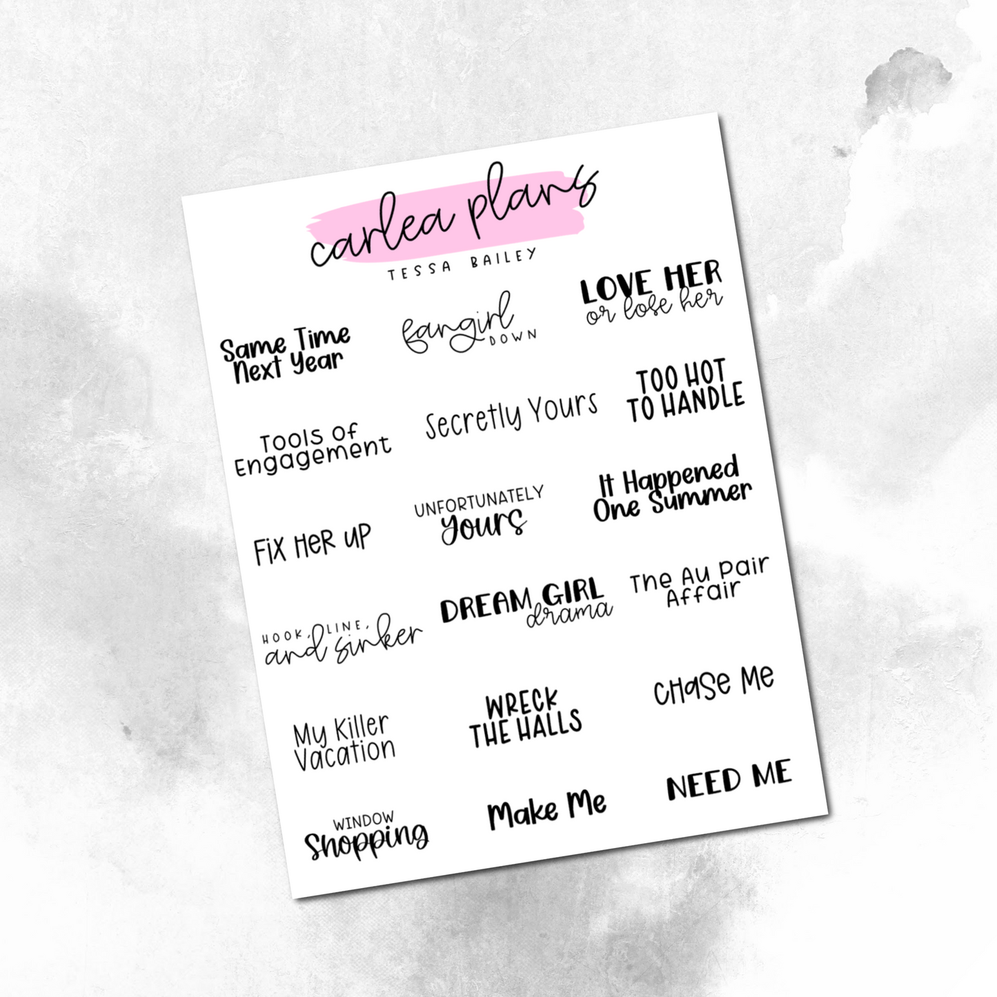 Book Bucket Lists
