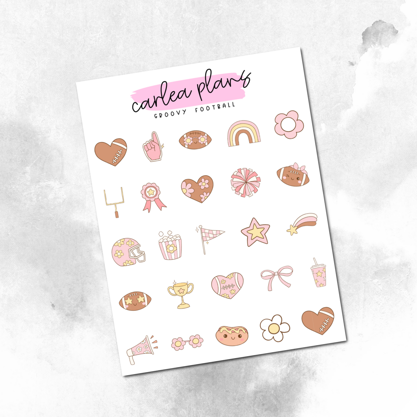 Groovy Football Deco Icons