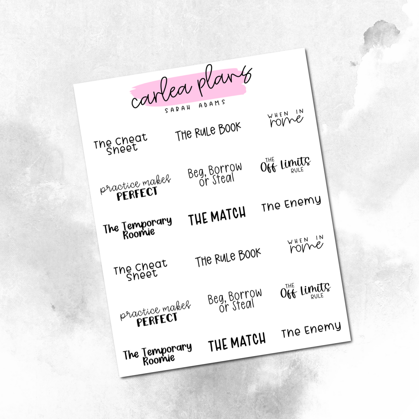Book Bucket Lists