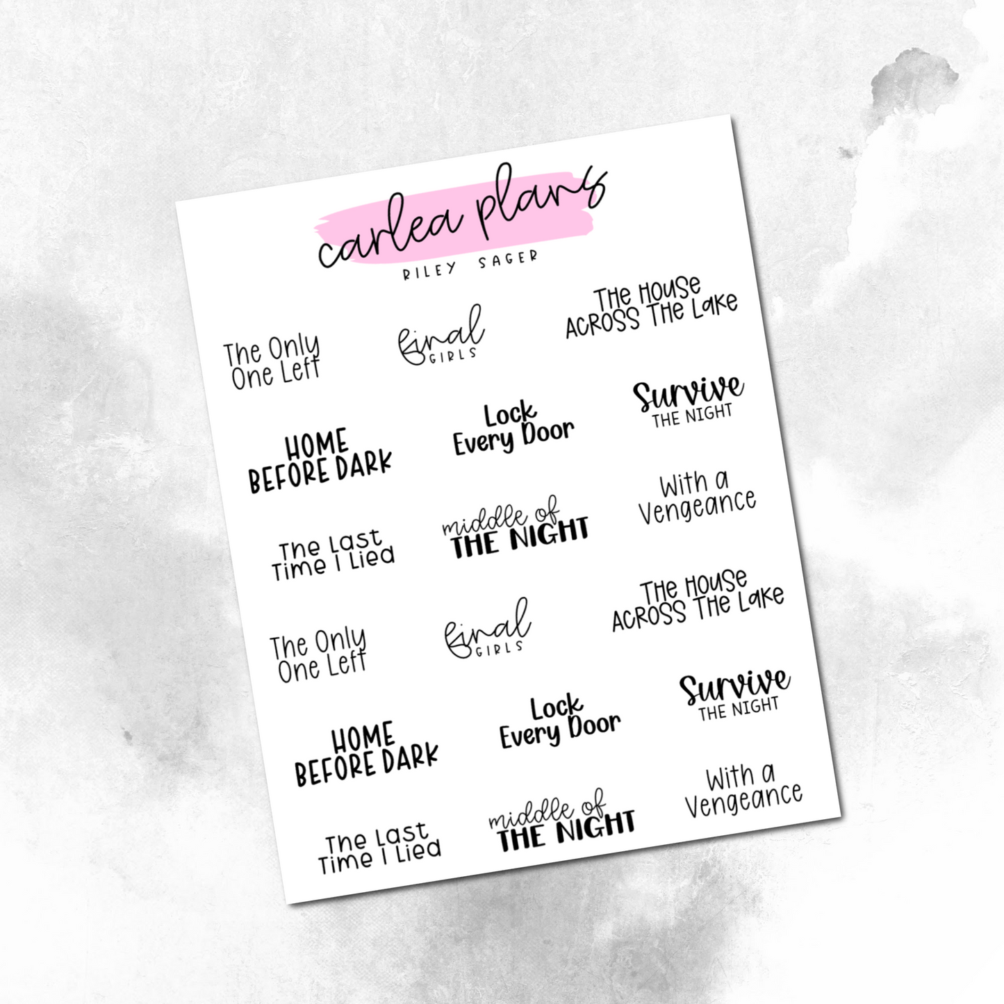 Book Bucket Lists