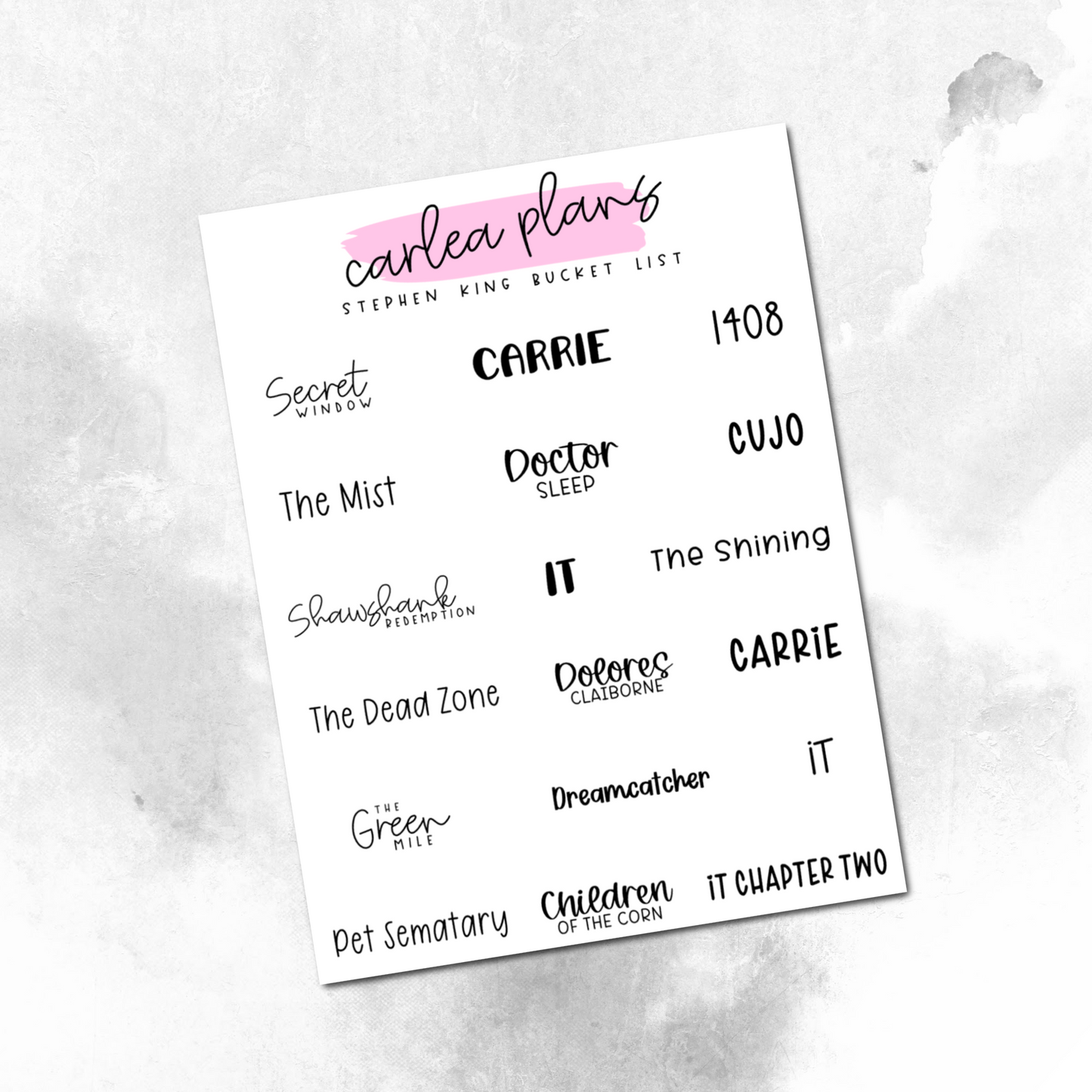Movie Bucket Lists