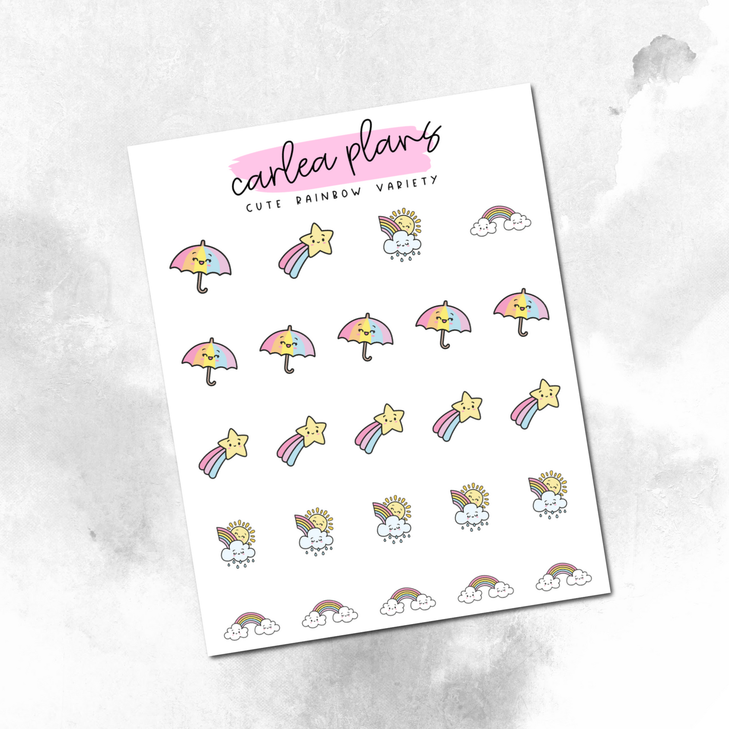 Cute Rainbow Variety Icons