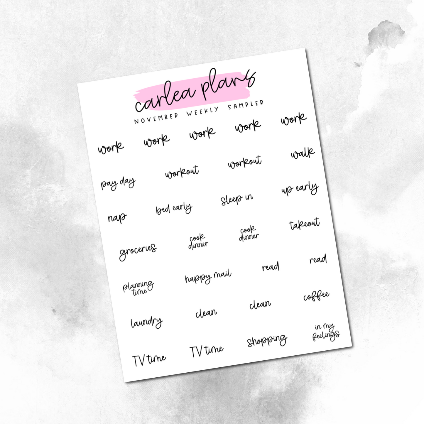 Font of the Month Week Sampler Scripts
