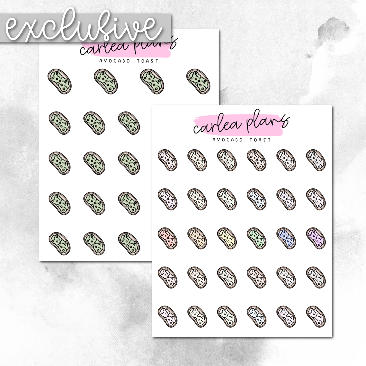 Avocado Toast Icons
