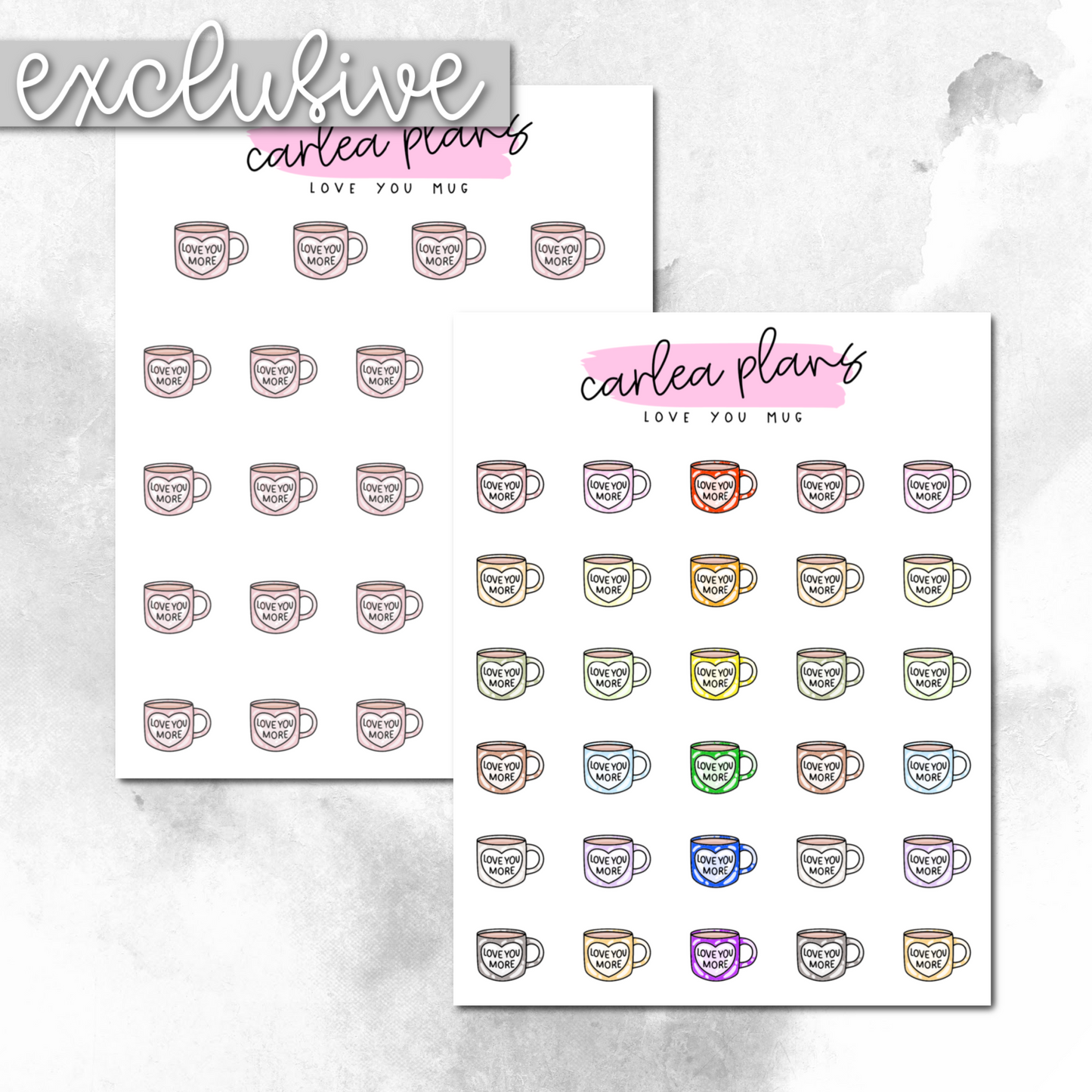 Love You Mug Icons