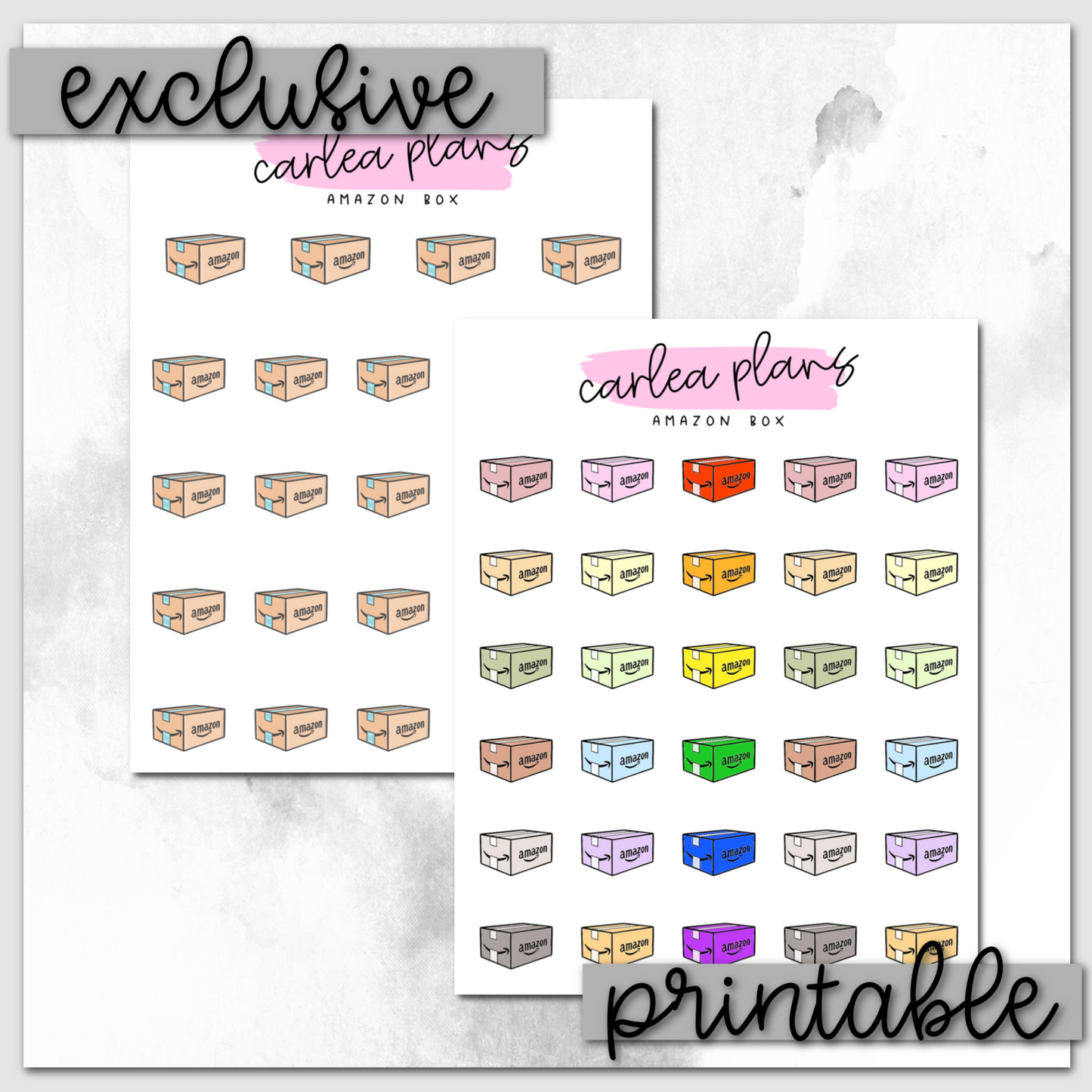 Amazon Box Icons | Printable Icons