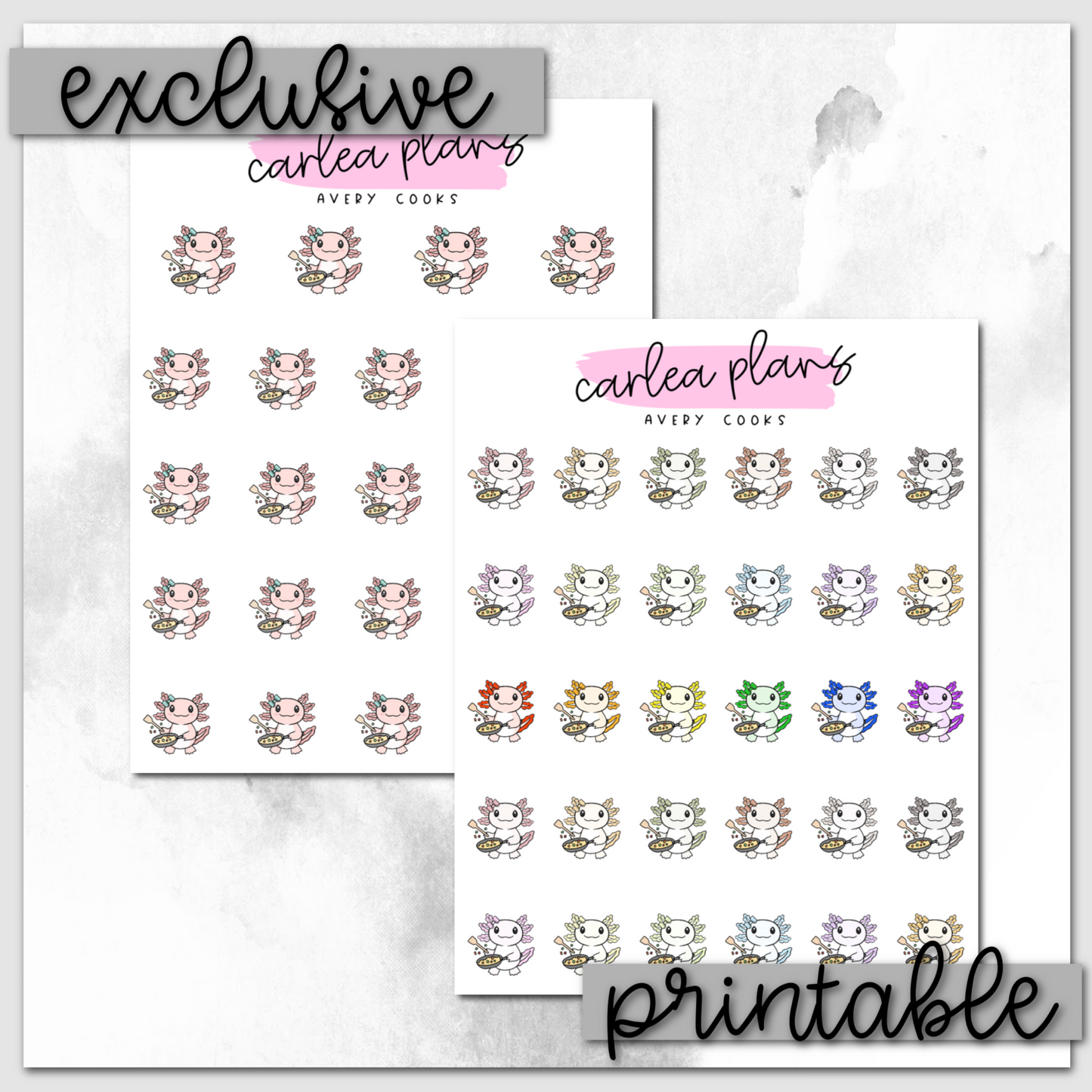 Avery Cooks Icons | Printable Characters
